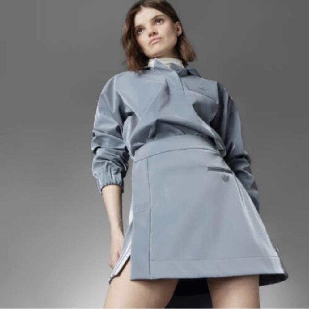 Adidas Originals Blue Version High Shine Skirt - Picture 2 of 5